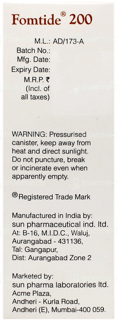 Fomtide 200 Inhaler 120Mdi Fomtide 200 Inhaler 120Mdi
