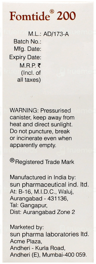 Fomtide 200 Inhaler 120Mdi