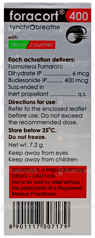 Foracort 400 Synchrobreathe Inhaler 120Mdi