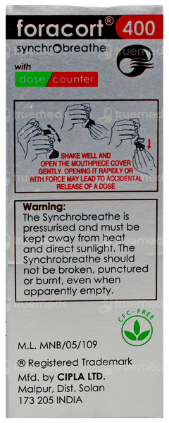 Foracort 400 Synchrobreathe Inhaler 120Mdi