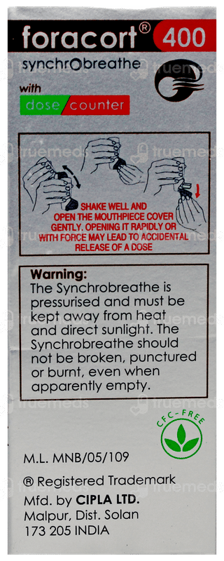 Foracort 400 Synchrobreathe Inhaler 120Mdi