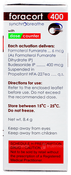 Foracort 400 Synchrobreathe Inhaler 120mdi