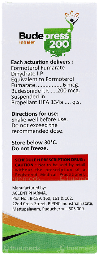 Budepress 200 Inhaler 120mdi