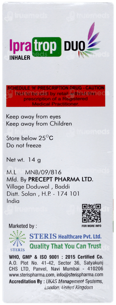 Ipratrop Duo Inhaler 200mdi