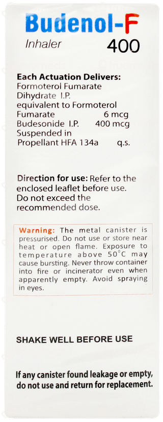 Budenol F 400 Inhaler 120mdi