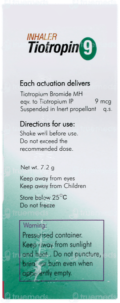 Tiotropin 9 Inhaler 120mdi