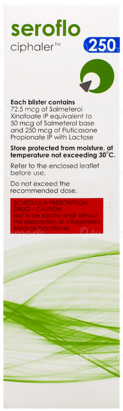 Seroflo 250 Ciphaler Doses 60 Seroflo 250 Ciphaler Doses 60