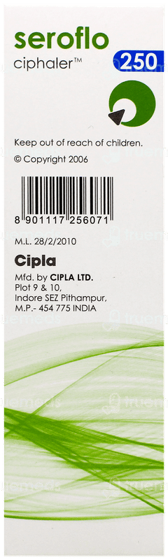 Seroflo 250 Ciphaler Doses 60 Seroflo 250 Ciphaler Doses 60