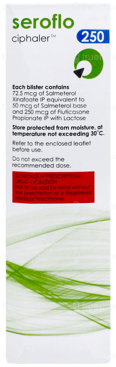 Seroflo 250 Ciphaler Doses 60 Seroflo 250 Ciphaler Doses 60