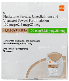 Trelegy Ellipta 100mcg/62.5mcg/25mcg Powder For Inhalation 30