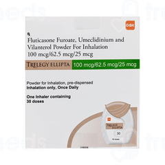 Trelegy Ellipta 100mcg/62.5mcg/25mcg Powder For Inhalation 30