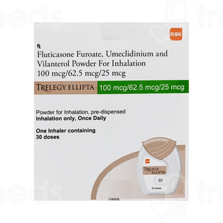 Trelegy Ellipta 100mcg/62.5mcg/25mcg Powder For Inhalation 30