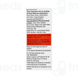 Trelegy Ellipta 100mcg/62.5mcg/25mcg Powder For Inhalation 30