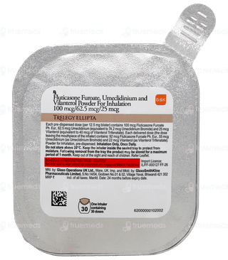 Trelegy Ellipta 100Mcg/62.5Mcg/25Mcg Powder For Inhalation 30