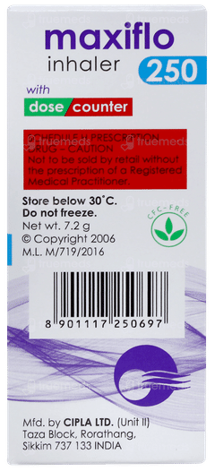 Maxiflo 250 Inhaler 120mdi Maxiflo 250 Inhaler 120mdi