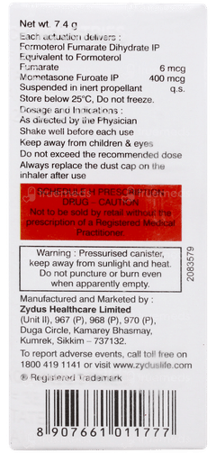 Formost 400 Inhaler 120mdi