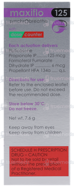 Maxiflo 125 Synchrobreathe Inhaler 120mdi