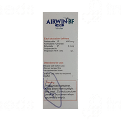 Airwin Bf 400 MCG Inhaler 120 Mdi Airwin Bf 400 MCG Inhaler 120 Mdi
