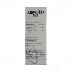 Airwin Bf 400 MCG Inhaler 120 Mdi Airwin Bf 400 MCG Inhaler 120 Mdi