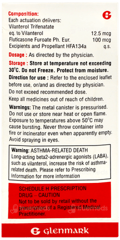 Vilor F 100 Inhaler 120mdi