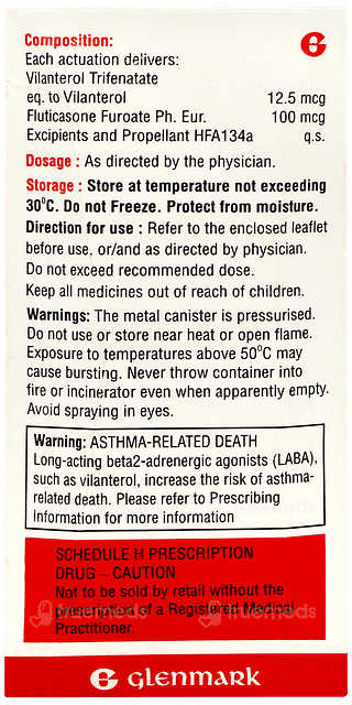 Vilor F 100 Inhaler 120mdi