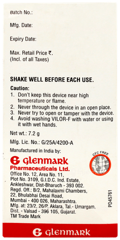 Vilor F 100 Inhaler 120mdi