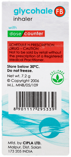 Glycohale Fb Inhaler 120mdi Glycohale Fb Inhaler 120mdi