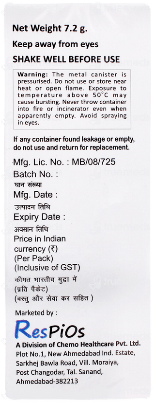 Asmanixt Fb 200 Inhaler 120mdi