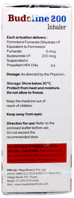 Budefine 200 Inhaler 120Mdi Budefine 200 Inhaler 120Mdi