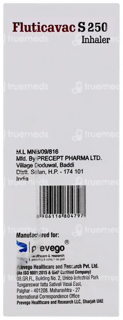 Fluticavac S 250 Inhaler 120mdi Fluticavac S 250 Inhaler 120mdi