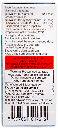 Odihale G 100 Cfc Free Inhaler 120mdi