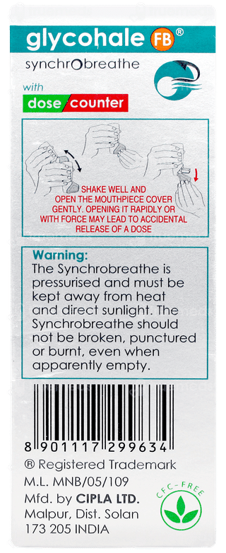 Glycohale Fb Synchrobreathe 120mdi