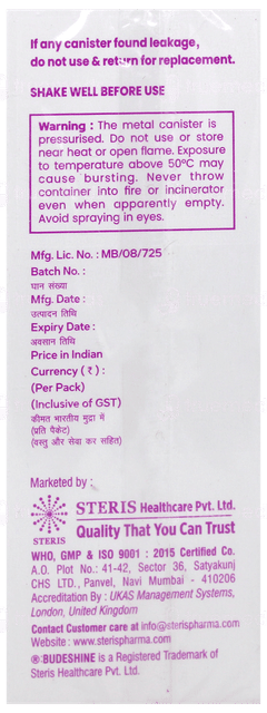 Budeshine 100 Inhaler 120Mdi
