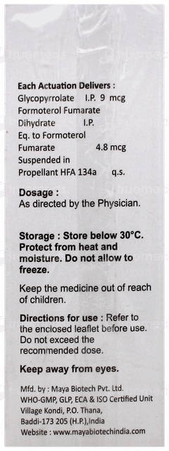 Glycopyro F Cfc Free Inhaler 120mdi