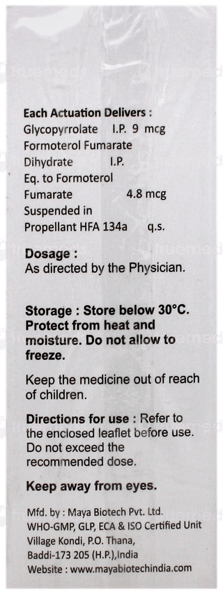Glycopyro F Cfc Free Inhaler 120mdi