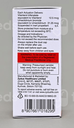 Umiflo Cfc Free Inhaler 120Mdi