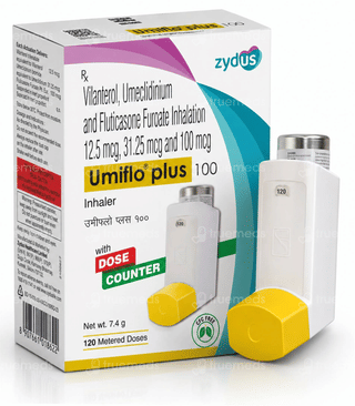 Umiflo Plus 100 Cfc Free Inhaler 120Mdi