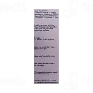 Accutaz-hs 500/62.5 MG Injection 1