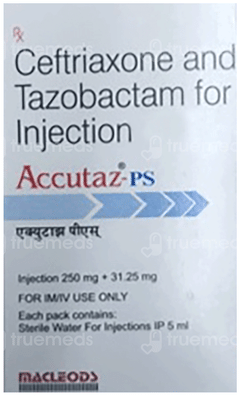 Accutaz Ps 250/31.25 Mg Injection 1