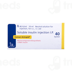 Human Actrapid 40iu Injection 10ml