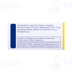Human Actrapid 40iu Injection 10ml