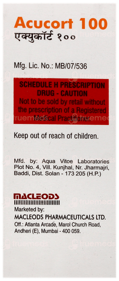 Acucort 100 Injection 5ml