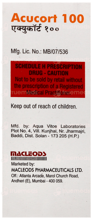 Acucort 100 Injection 5ml