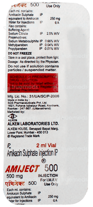 Amiject 500 Injection 2Ml