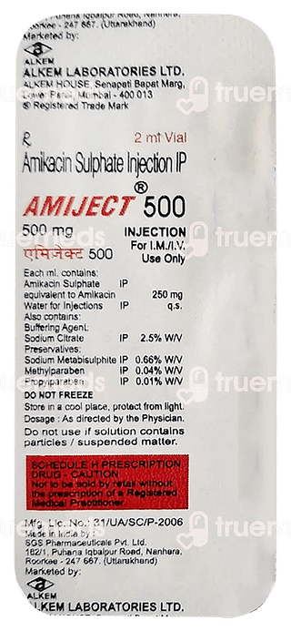 Amiject 500 MG Injection 2 ML