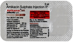 Amikamac 500 Injection 2ml Amikamac 500 Injection 2ml
