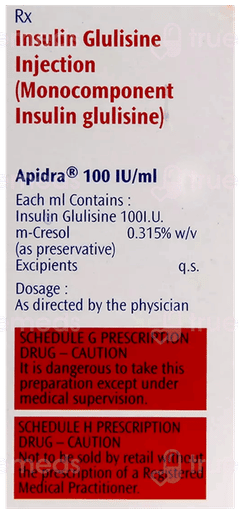 Apidra 100Iu Injection 10Ml