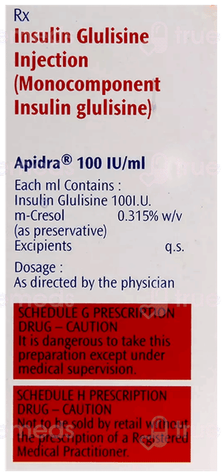 Apidra 100Iu Injection 10Ml