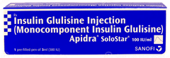 Apidra Solostar 100Iu Injection 3Ml
