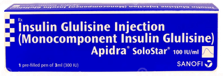 Apidra Solostar 100Iu Injection 3Ml